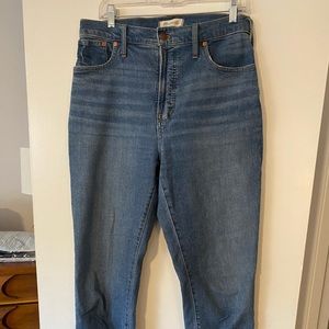 Madewell perfect vintage jean in size 31 tall
